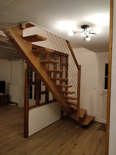 Escalier sans rambarde