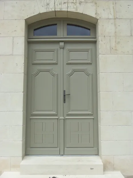 Porte d'entrée verte