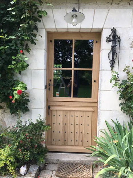 Porte fermière en bois